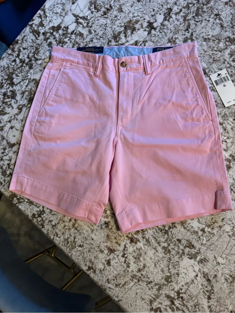 Polo Ralph Lauren Stretch Straight Fit Chino Shorts Pink Size 30 NWT